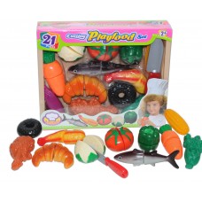 CUTTING PLAYFOOD SET 21 PCS