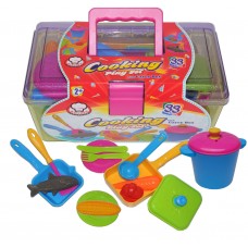 COOKING PLAY SET WITH CARRY BOX 33 PCS