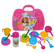 KITCHEN SET WITH BASKET 20 PCS