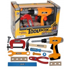 POWER TOOL SET WITH TOOL BOX 22 PCS