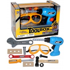 POWER TOOL SET WITH TOOL BOX 22 PCS