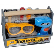 POWER TOOL SET WITH TOOL BOX 22 PCS