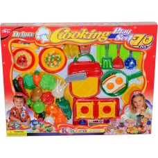 DELUXE COOKING PLAY SET 70 PCS