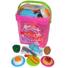 CUTTING KITCHEN PLAY FOOD SET 40 PCS