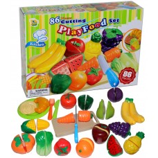 CUTTING PLAY FOOD SET 86 PCS