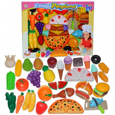 CUTTING PLAYFOOD SET 60PCS