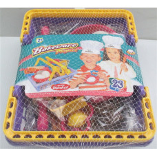 BAKEWARE PLAYSET WITH BASKET (23 PCS)