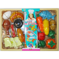 CUTTING FOOD PLAYSET (38 PCS)