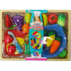 CUTTING VEGETABLES & FRUITS PLAYSET (38 PCS)