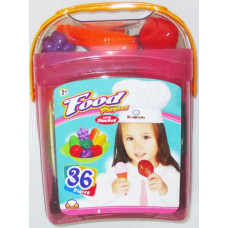 FOOD PLAYSET WITH BUCKET (36 PCS)