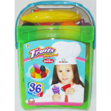 FRUITS PLAYSET WITH BUCKET (36 PCS)